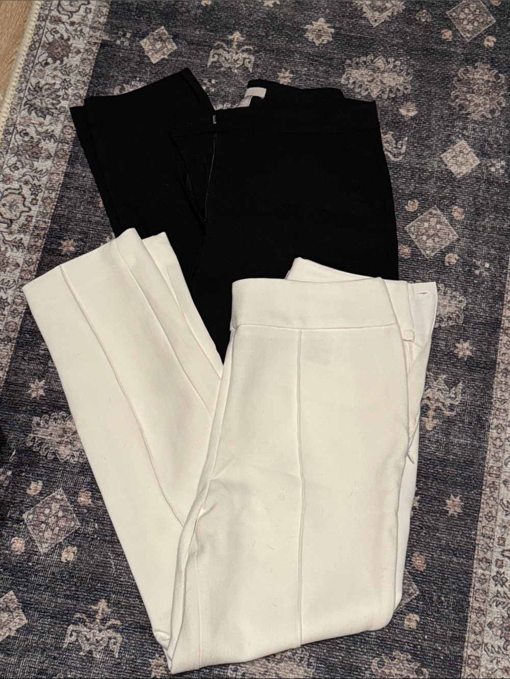 H&M Black and White Tailored Trousers Duo